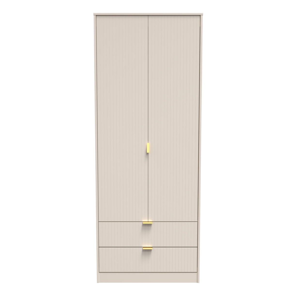 Linear 2 Door 2 Drawer Wardrobe