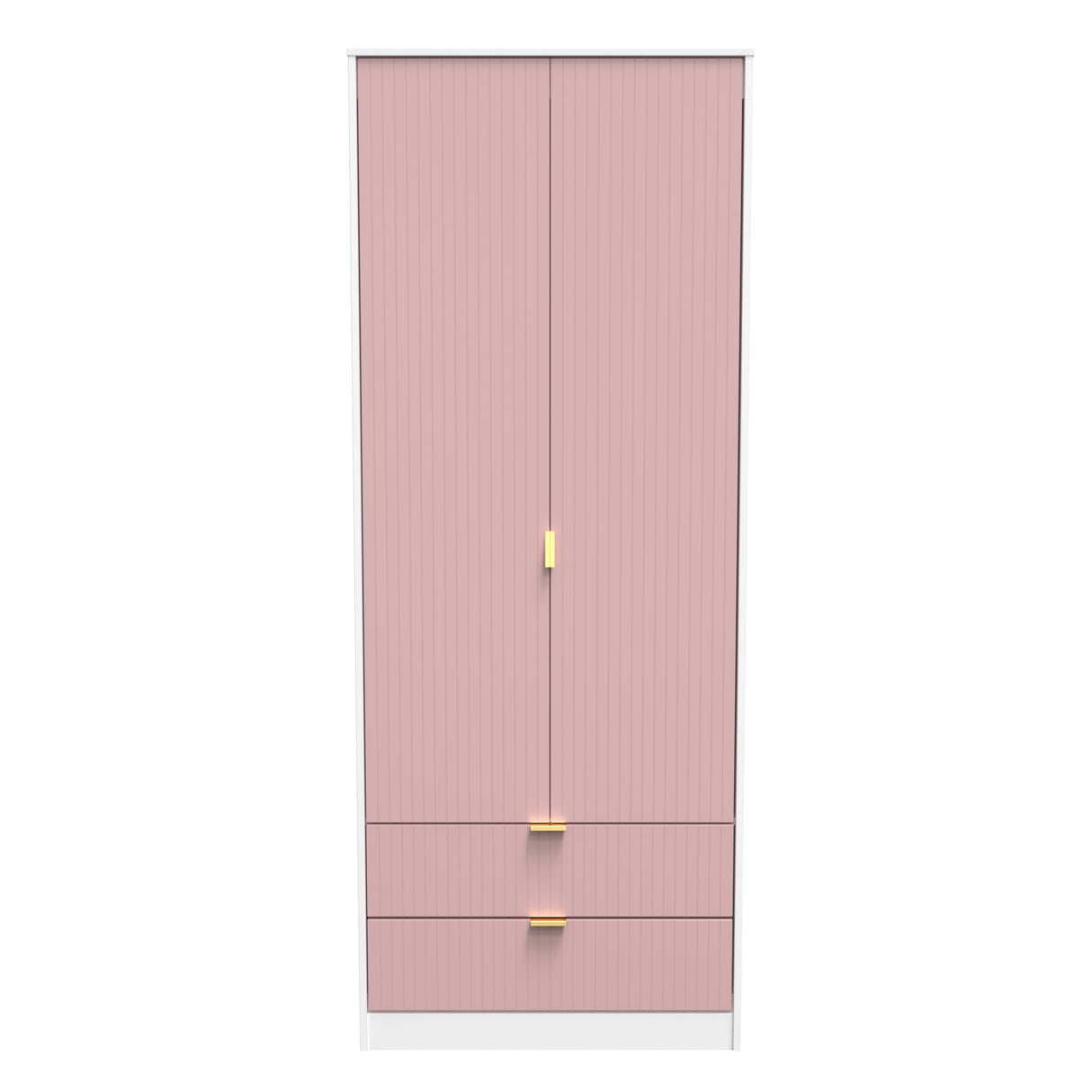 Linear 2 Door 2 Drawer Wardrobe