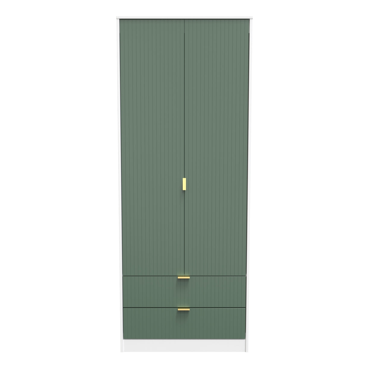 Linear 2 Door 2 Drawer Wardrobe