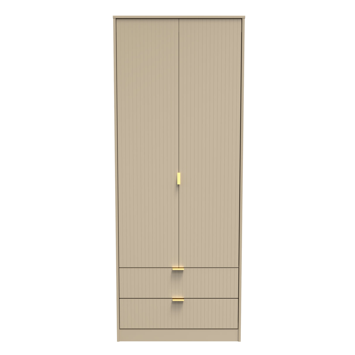 Linear 2 Door 2 Drawer Wardrobe