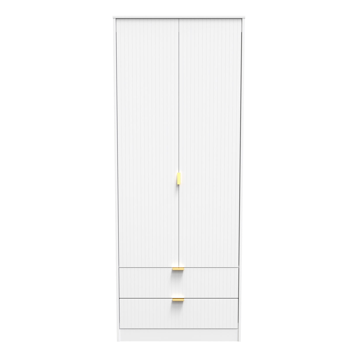 Linear 2 Door 2 Drawer Wardrobe