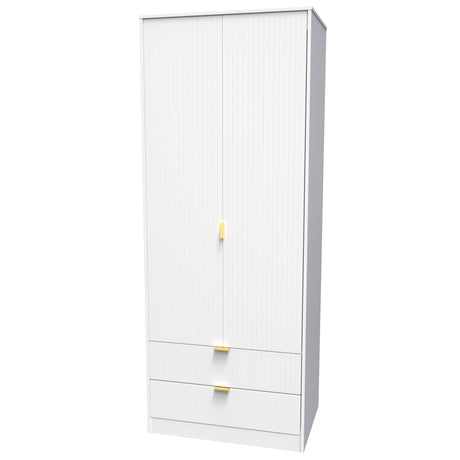 Linear 2 Door 2 Drawer Wardrobe