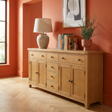 Bryce 4 Door 6 Drawer Long Sideboard