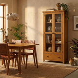 Bryce 2 Door 1 Drawer Display Cabinet