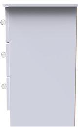 Lumiere 3 Drawer Bedside Table with Built-In Lights