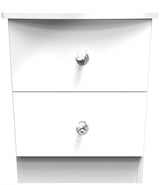 Lumiere 2 Drawer Bedside Table with Built-In Lights