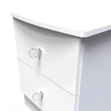 Lumiere 2 Drawer Bedside Table with Built-In Lights