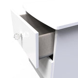 Lumiere 2 Drawer Bedside Table with Built-In Lights