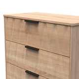 Las Vegas 3 Drawer Deep Chest with Black Handles