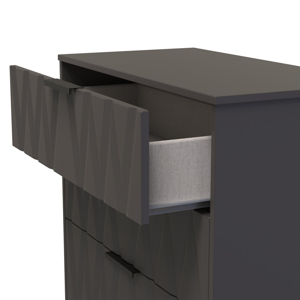 Las Vegas 3 Drawer Deep Chest with Black Handles