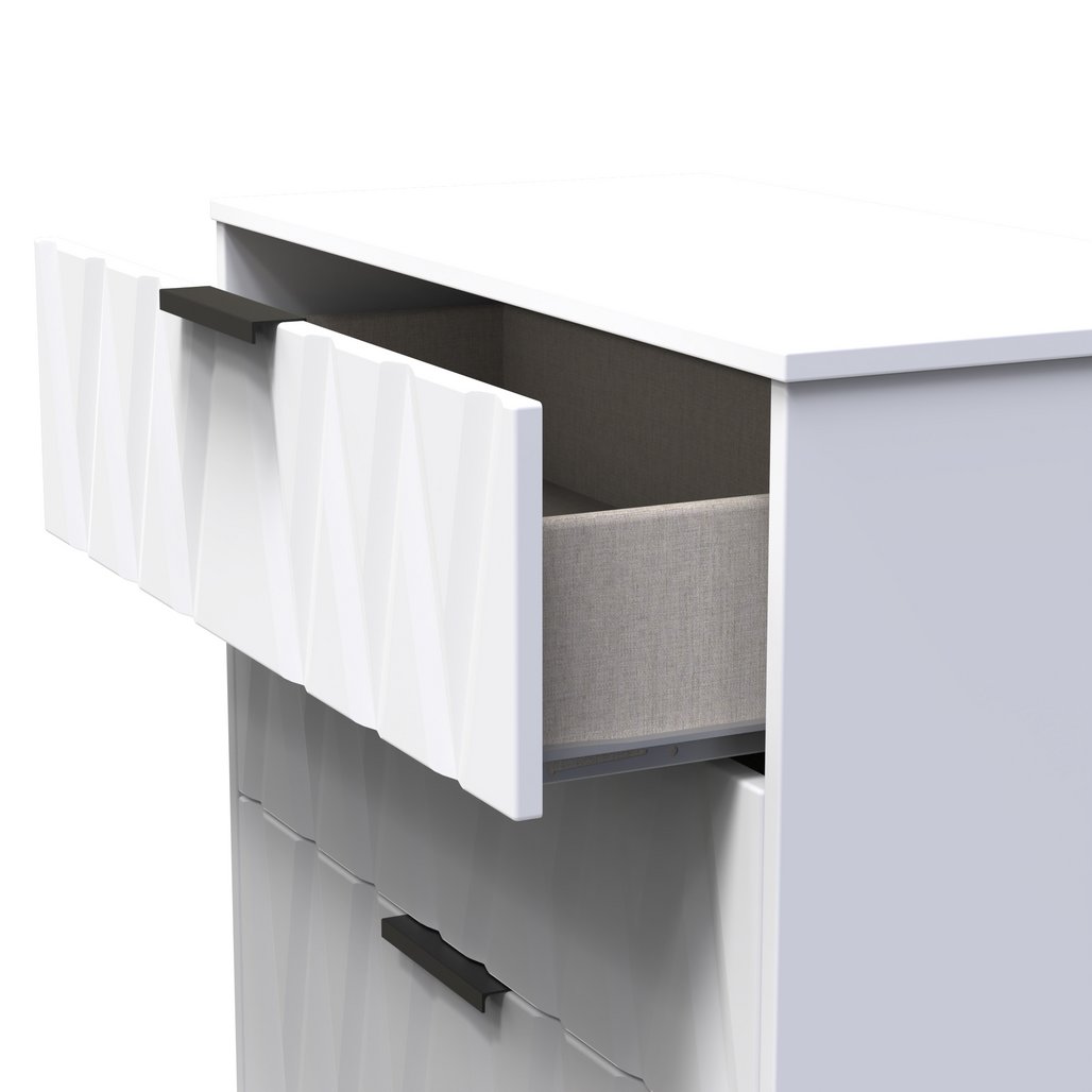 Las Vegas 3 Drawer Deep Chest with Black Handles