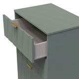 Las Vegas 3 Drawer Deep Midi Chest with Gold Handles