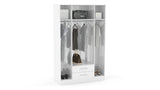 Lynx 4 Door 2 Drawer Mirrored Wardrobe