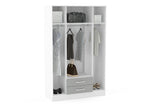 Lynx 4 Door 2 Drawer Mirrored Wardrobe