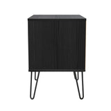 Harlequin 2 Drawer Midi Chest with Black Hairpin Legs