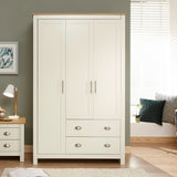 Lancaster 3 Door 2 Drawer Triple Wardrobe