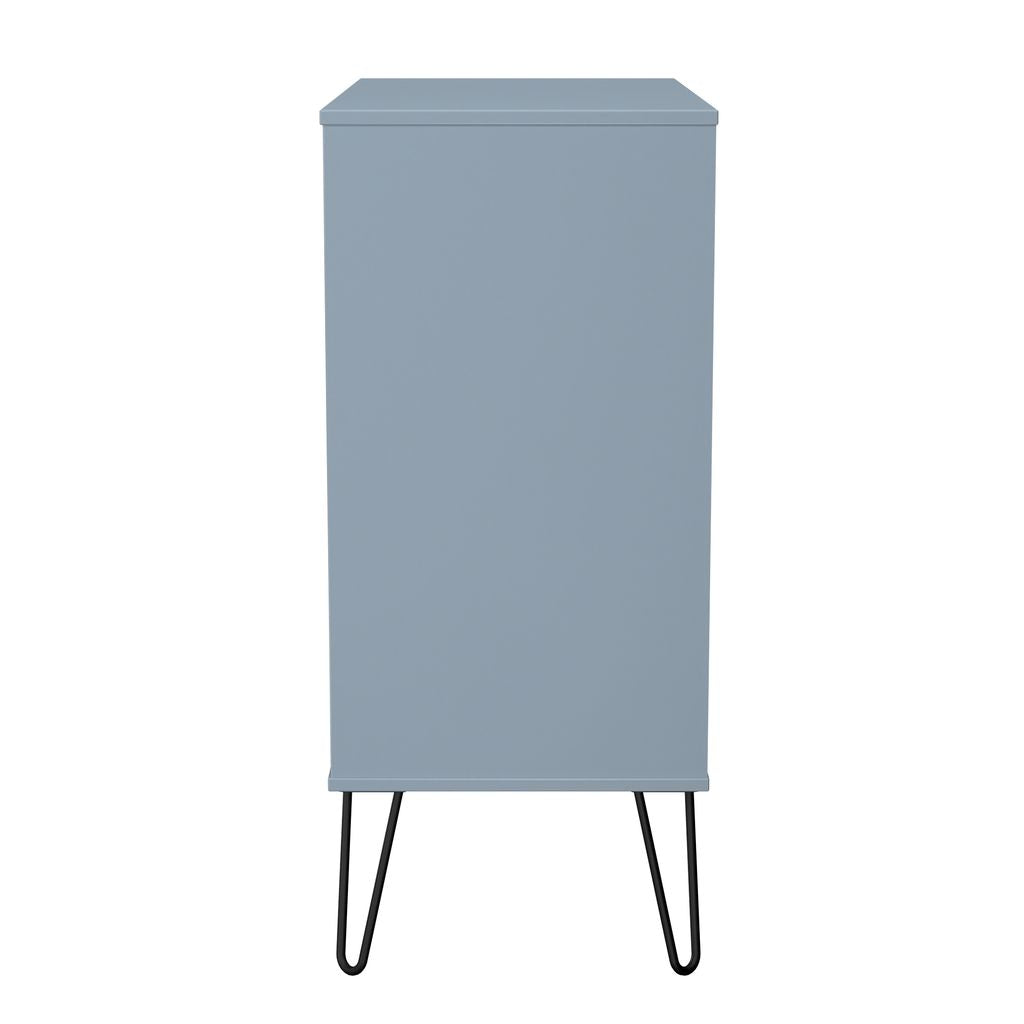 Harlequin 4 Drawer Chest with Black Hairpin Legs