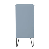 Harlequin 4 Drawer Chest with Black Hairpin Legs