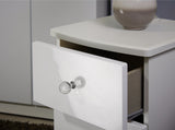 Lumiere 3 Drawer Bedside Table with Built-In Lights
