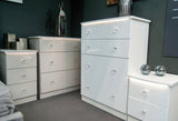 Lumiere 2 Drawer Bedside Table with Built-In Lights