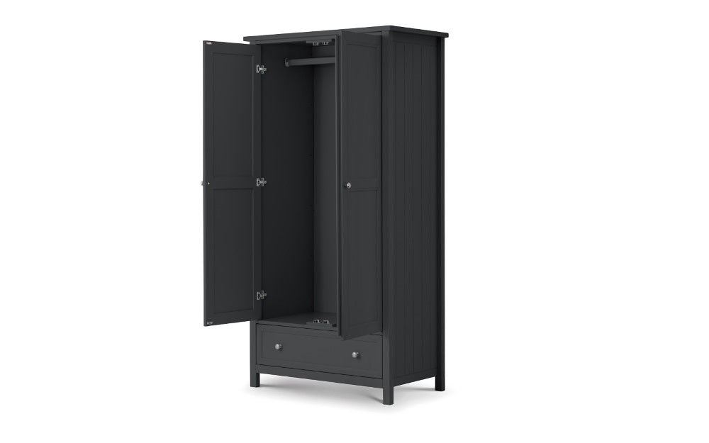 Maine 2 Door 1 Drawer Wardrobe