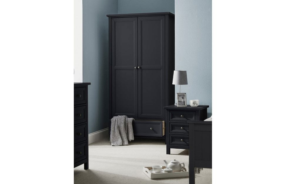 Maine 2 Door 1 Drawer Wardrobe