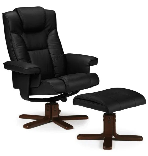 Malmo Swivel Recliner & Stool