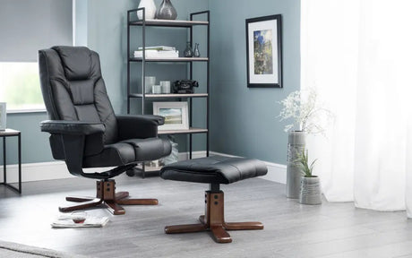 Malmo Swivel Recliner & Stool