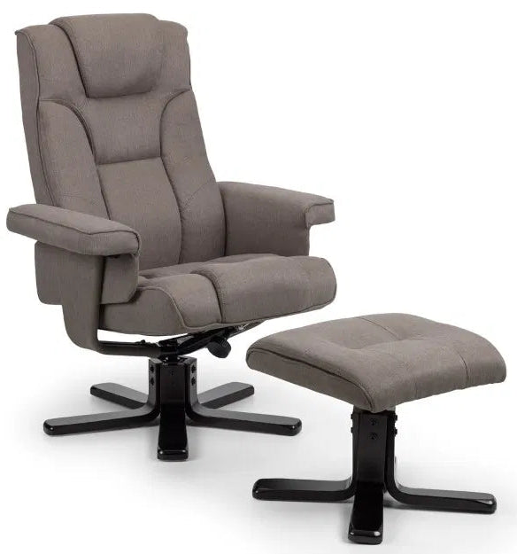 Malmo Swivel Recliner & Stool