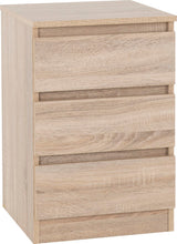 Malvern 3 Drawer Bedside Table