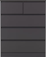 Malvern 3+2 Drawer Chest of Drawers