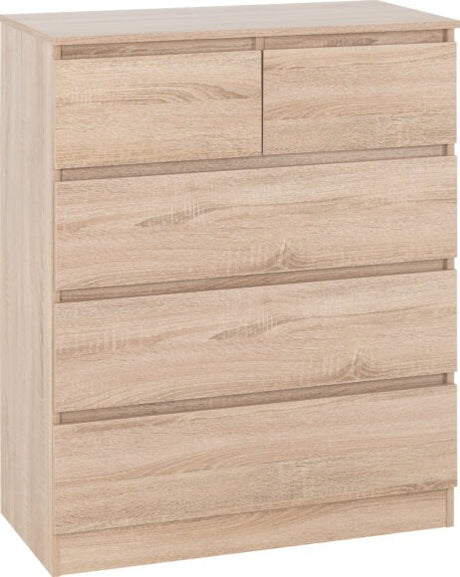Malvern 3+2 Drawer Chest of Drawers