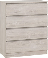 Malvern 4 Piece Bedroom Set with 3 Door Wardrobe