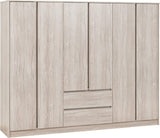 Malvern 6 Door 2 Drawer Wardrobe