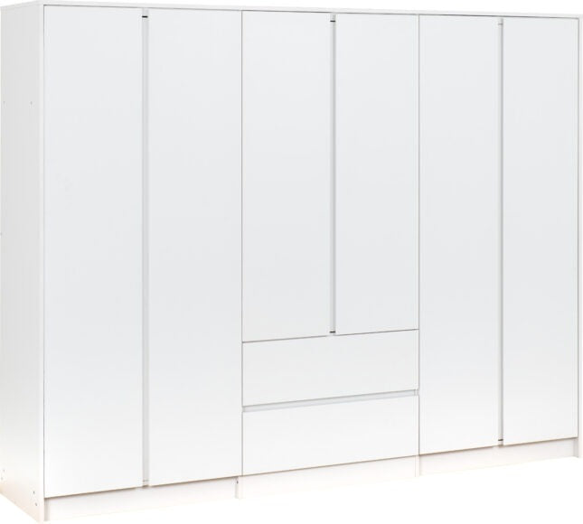 Malvern 6 Door 2 Drawer Wardrobe