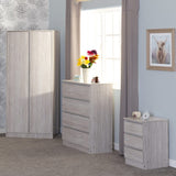 Malvern 3 Piece Bedroom Set With 2 Door Double Wardrobe