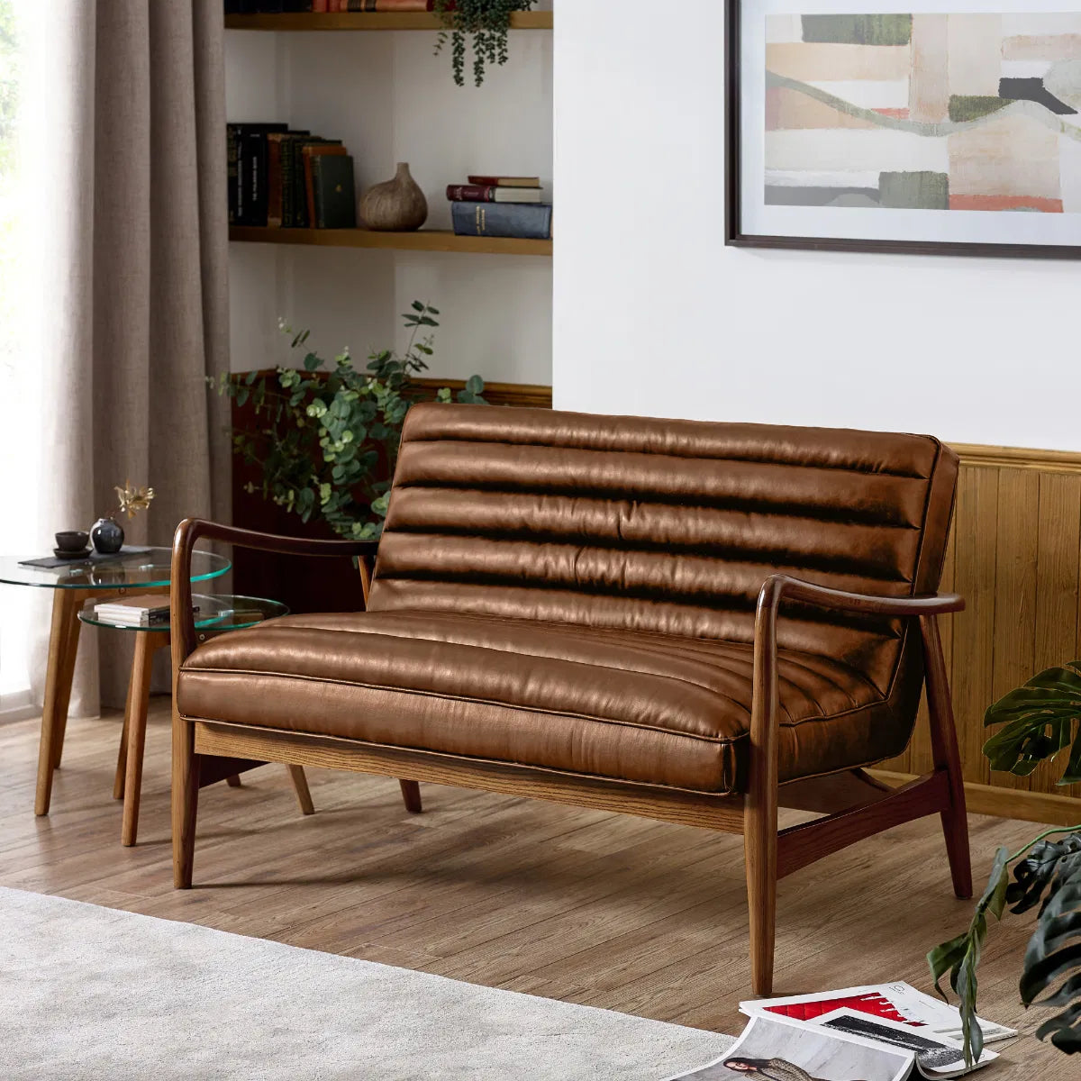 Marshall Faux Leather 2 Seater Sofa