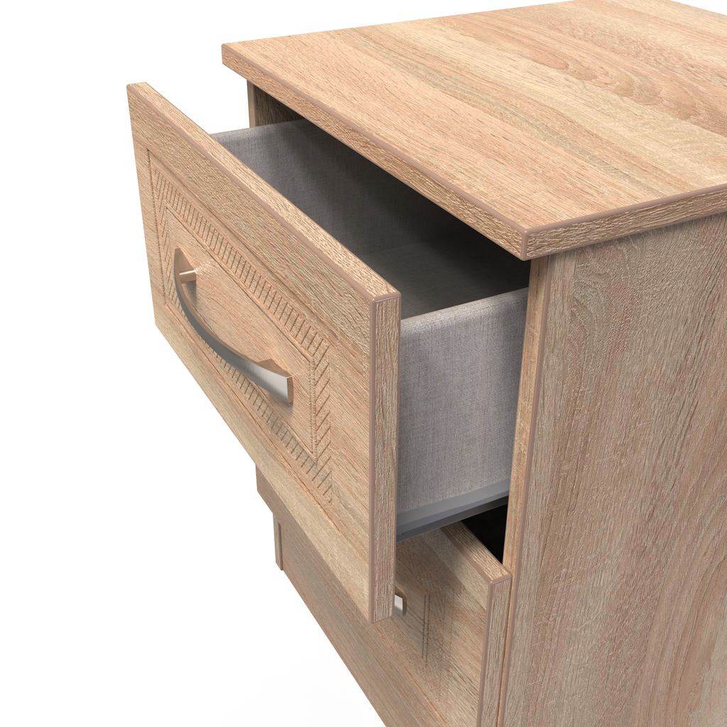 Dorset 2 Drawer Bedside Table