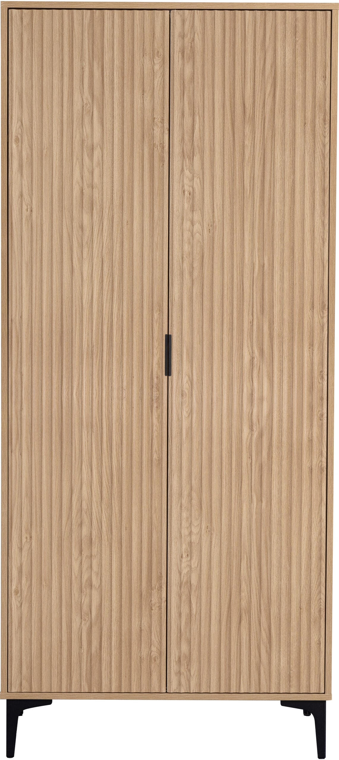 Miami Ridged 2 Door Fluted Double Wardrobe