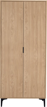 Miami Ridged 2 Door Fluted Double Wardrobe