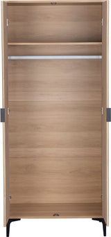 Miami Ridged 2 Door Fluted Double Wardrobe