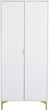 Miami Ridged 2 Door Fluted Double Wardrobe