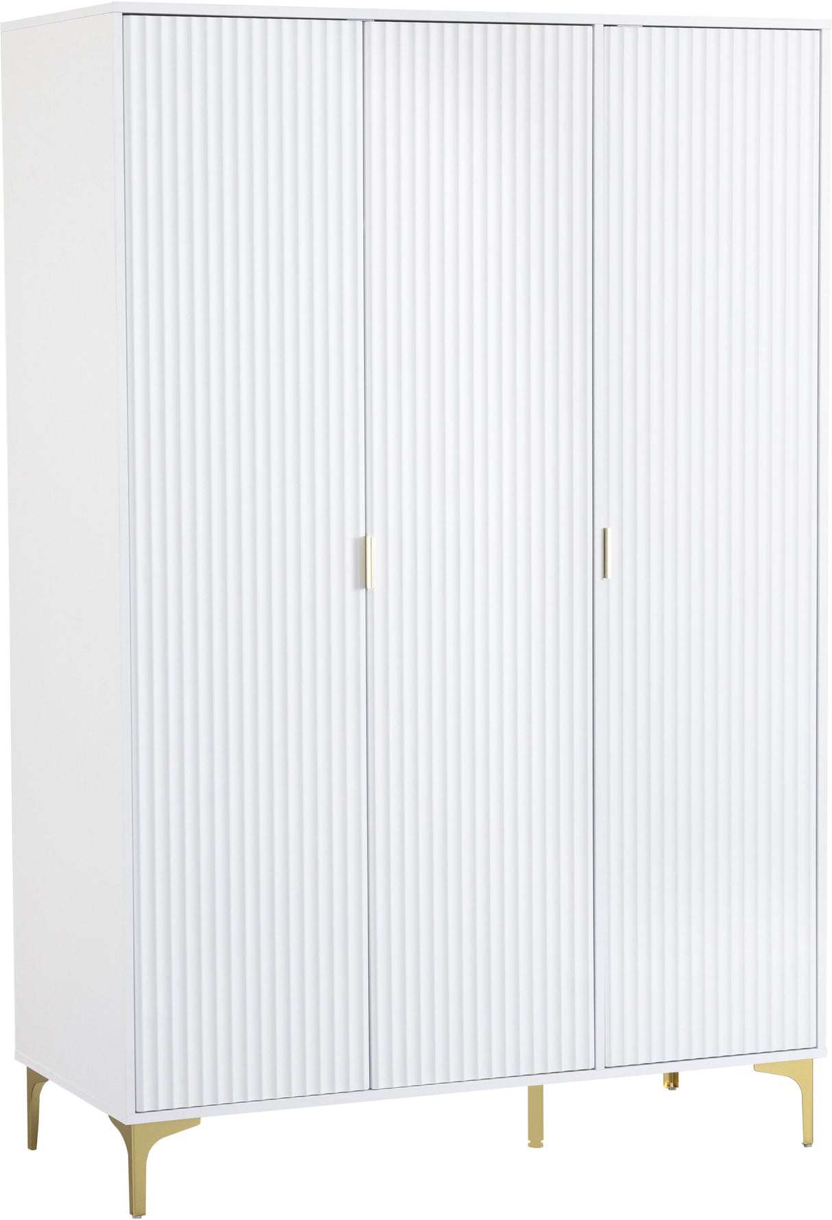 Miami Ridged 3 Door Fluted Triple Wardrobe