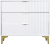 Miami Ridged 3 Drawer Fluted Chest of Drawers
