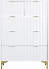 Miami Ridged 3+2 Drawer Fluted Chest of Drawers