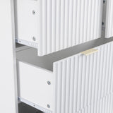 Miami Ridged 3+2 Drawer Fluted Chest of Drawers