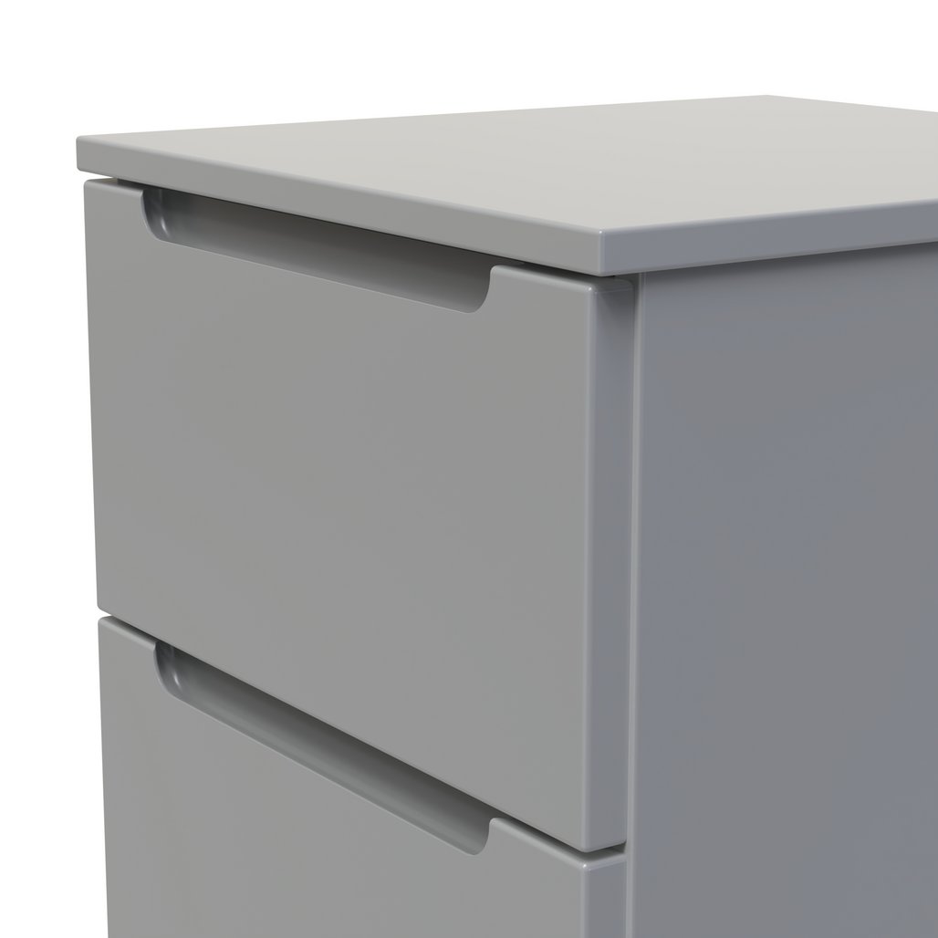 Milan 3 Drawer Bedside Table