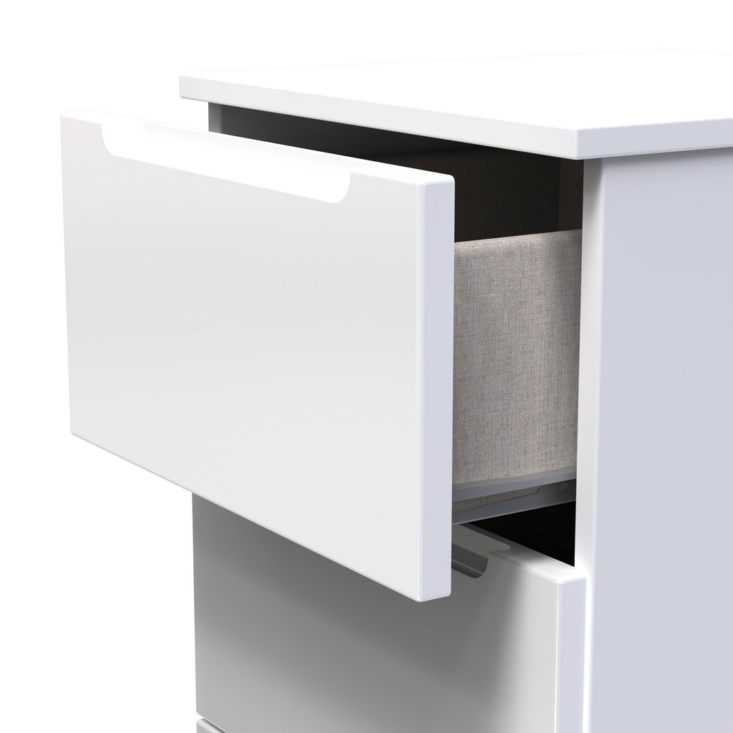 Milan 3 Drawer Bedside Table