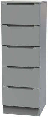 Milan 5 Drawer Bedside Table