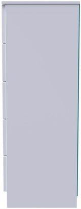 Milan 5 Drawer Bedside Table